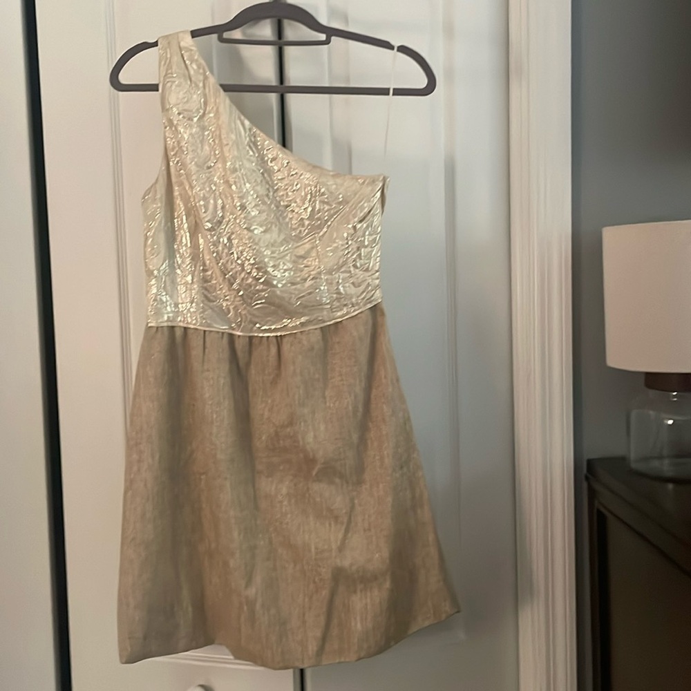 Asymmetrical J.Crew collection party dress